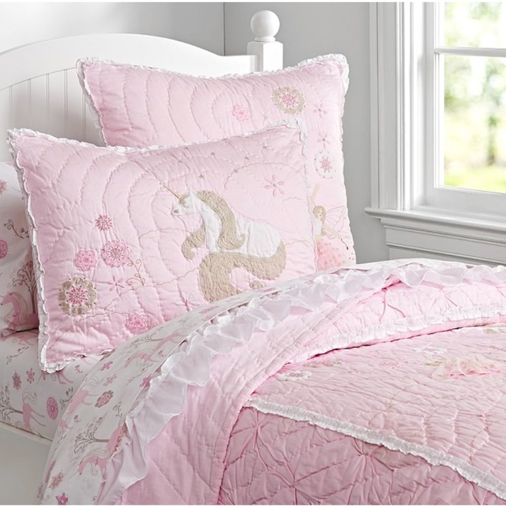 Pottery Barn Unicorn Quilt & Shams